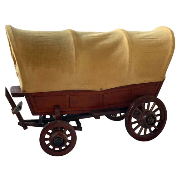 Conestoga Dodge City Covered Wagon Wooden Handmade Pioneer Model Western Decor - Picture 6 of 13
